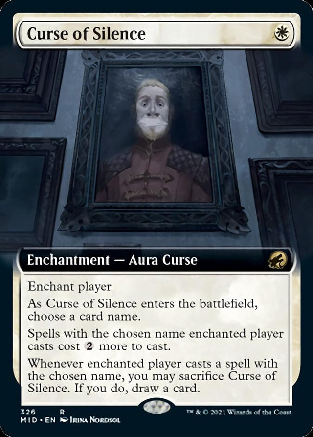 Curse of Silence (Extended Art) [Innistrad: Midnight Hunt] - PCA Designer Toys