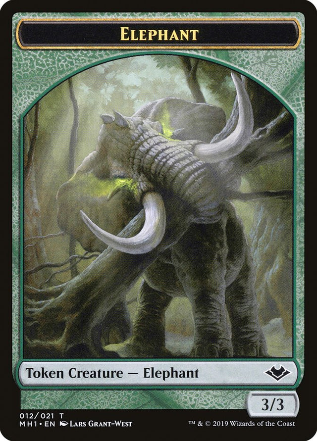 Elephant Token [Modern Horizons Tokens] - PCA Designer Toys