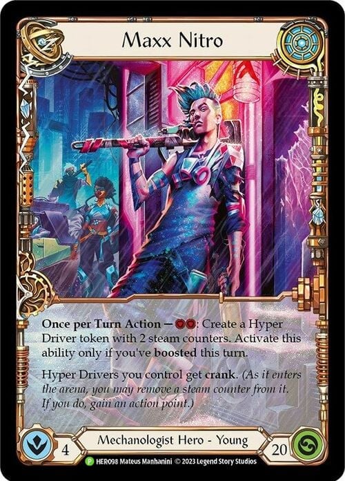 Maxx Nitro [HER098] (Bright Lights)  Rainbow Foil - PCA Designer Toys