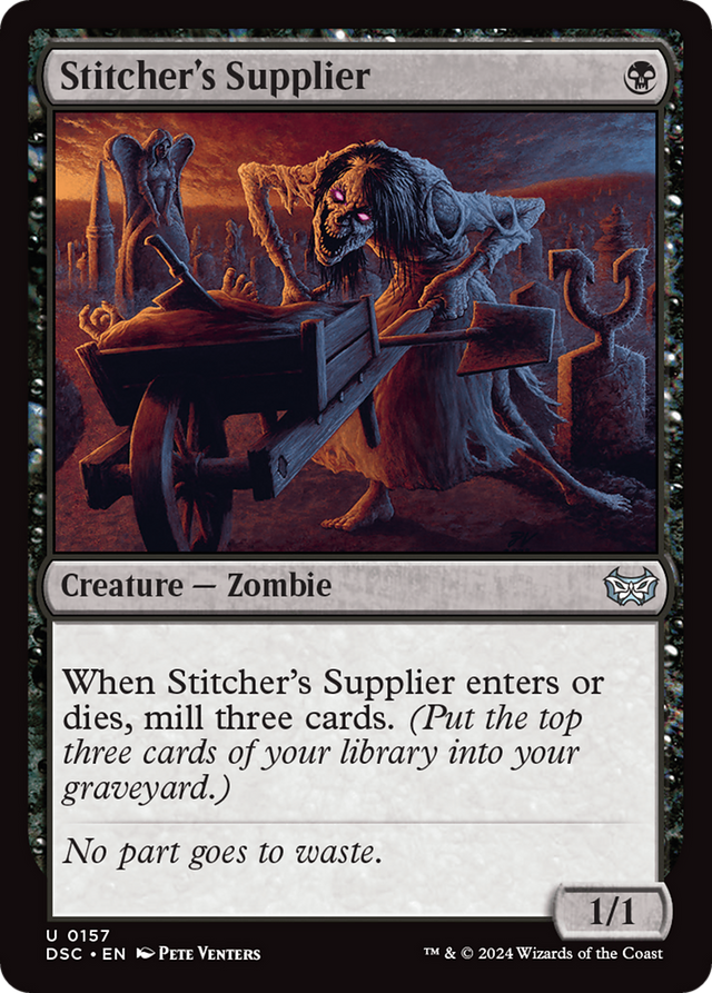 Stitcher's Supplier [Duskmourn: House of Horror Commander] - PCA Designer Toys