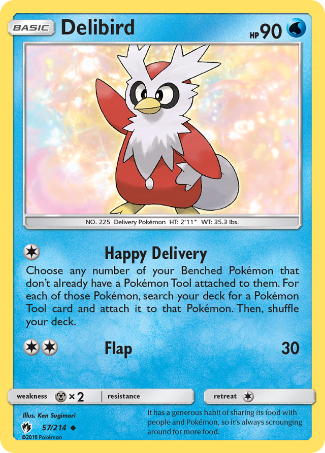 Delibird (57/214) [Sun & Moon: Lost Thunder] - PCA Designer Toys