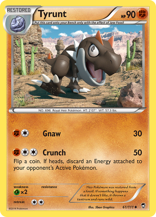 Tyrunt (61/111) [XY: Furious Fists] - PCA Designer Toys