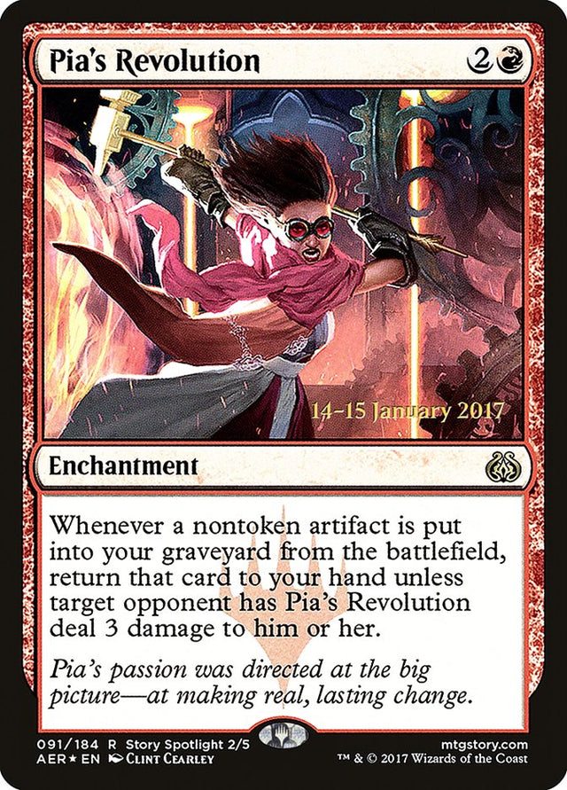 Pia's Revolution [Aether Revolt Prerelease Promos] - PCA Designer Toys