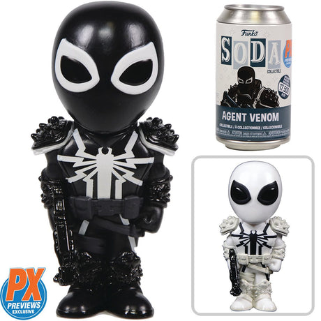 exclusive Agent Venom Funko Soda out of packaging