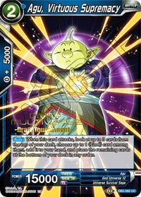 Agu, Virtuous Supremacy (Divine Multiverse Draft Tournament) (DB2-060) [Tournament Promotion Cards] - PCA Designer Toys