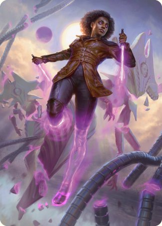 Kaya, Intangible Slayer Art Card [Phyrexia: All Will Be One Art Series] - PCA Designer Toys