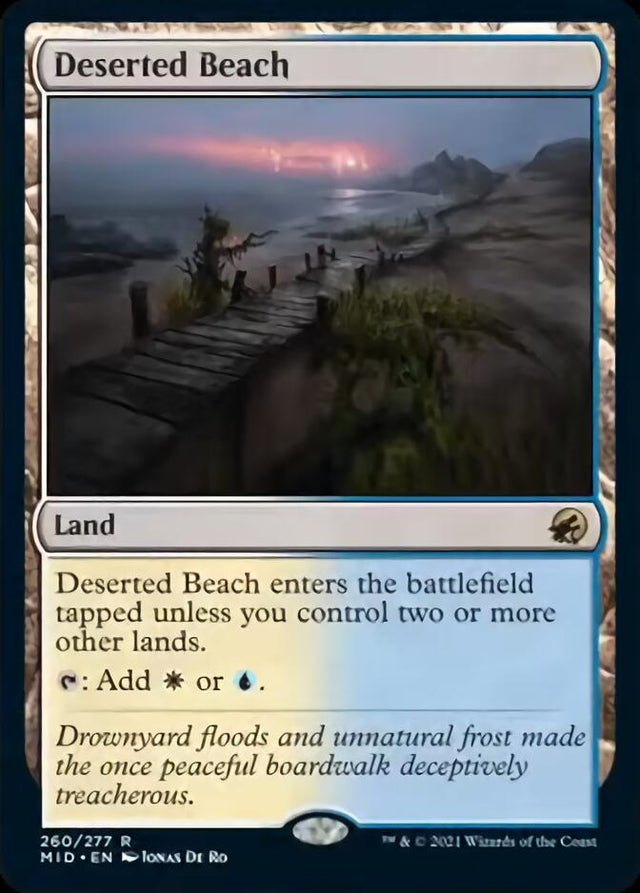 Deserted Beach [Innistrad: Midnight Hunt] - PCA Designer Toys