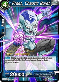 Frost, Chaotic Burst (Divine Multiverse Draft Tournament) (DB2-041) [Tournament Promotion Cards] - PCA Designer Toys