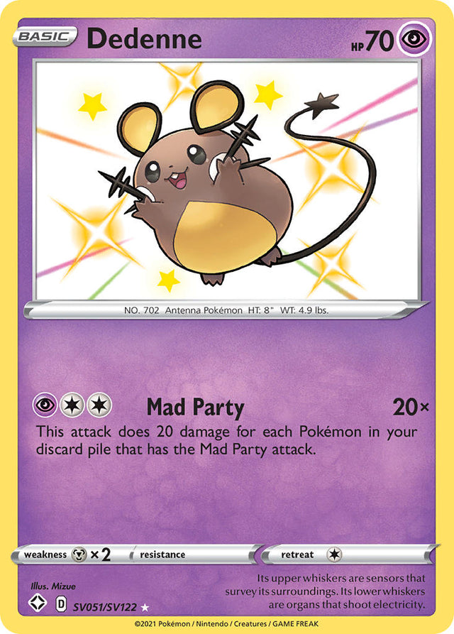 Dedenne (SV051/SV122) [Sword & Shield: Shining Fates] - PCA Designer Toys