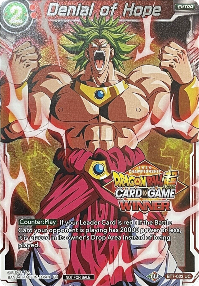 Denial of Hope (Winner Stamped) (BT7-023) [Tournament Promotion Cards] - PCA Designer Toys