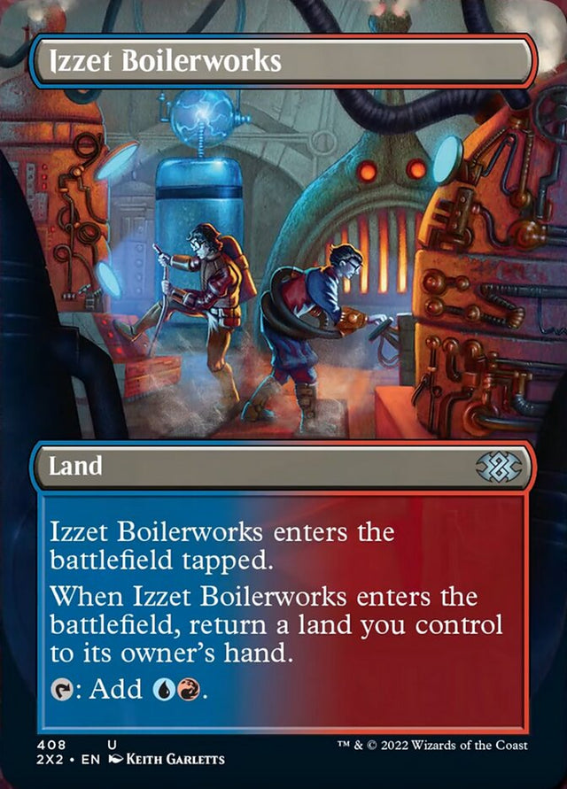 Izzet Boilerworks (Borderless Alternate Art) [Double Masters 2022] - PCA Designer Toys