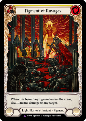 Figment of Ravages // Sekem, Archangel of Ravages (Marvel) [DTD008] (Dusk Till Dawn)  Cold Foil - PCA Designer Toys