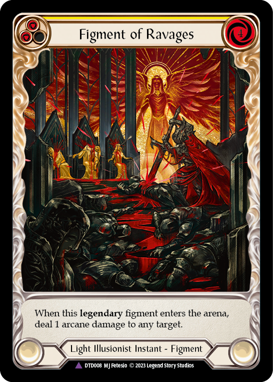 Figment of Ravages // Sekem, Archangel of Ravages (Marvel) [DTD008] (Dusk Till Dawn)  Cold Foil - PCA Designer Toys