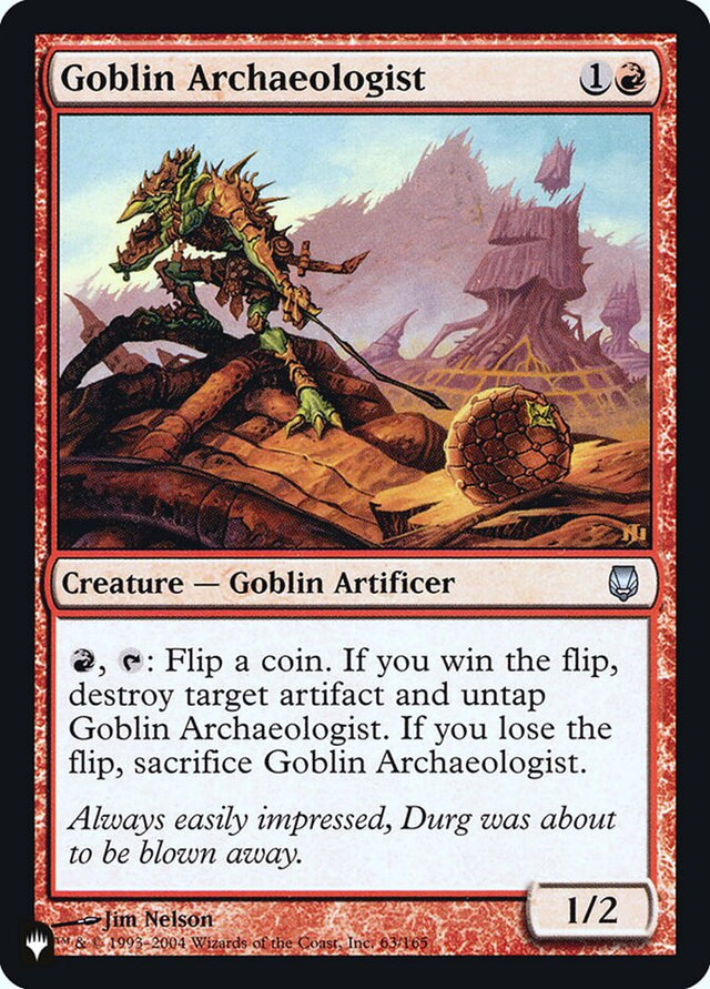 Goblin Archaeologist [Secret Lair: Heads I Win, Tails You Lose] - PCA Designer Toys