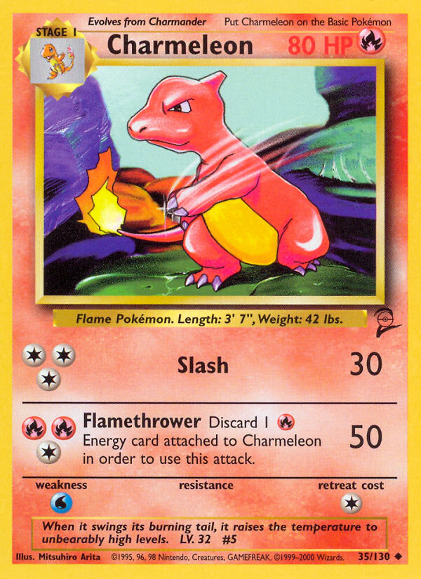 Charmeleon (35/130) [Base Set 2] - PCA Designer Toys
