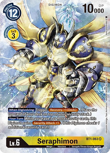 Seraphimon [BT1-063] (Alternate Art) [Dimensional Phase] - PCA Designer Toys