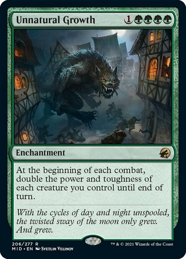 Unnatural Growth [Innistrad: Midnight Hunt] - PCA Designer Toys