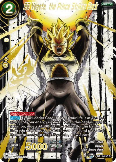 SS Vegeta, the Prince Strikes Back (Alternate Art) (BT11-130) [Special Anniversary Set 2021] - PCA Designer Toys