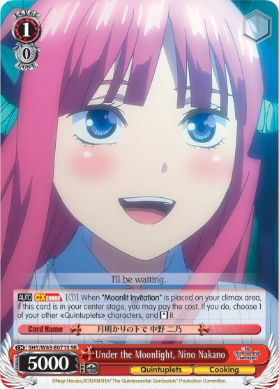 Under the Moonlight, Nino Nakano (5HY/W83-E071S SR) [The Quintessential Quintuplets] - PCA Designer Toys
