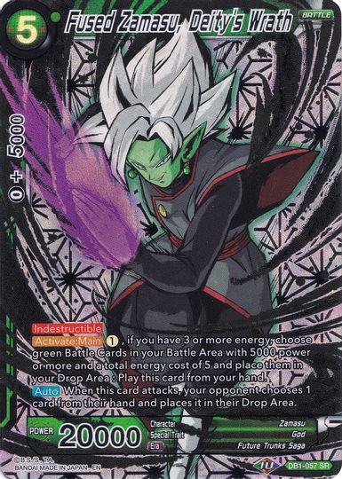 Fused Zamasu, Deity's Wrath (Collector's Selection Vol. 1) (DB1-057) [Promotion Cards] - PCA Designer Toys