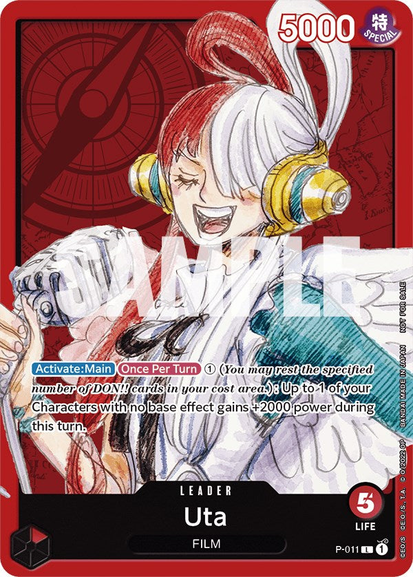 Uta (One Piece Film Red) [One Piece Promotion Cards] - PCA Designer Toys