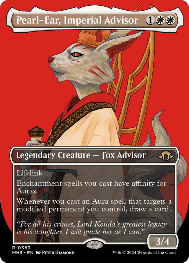 Pearl-Ear, Imperial Advisor (Borderless) [Modern Horizons 3]