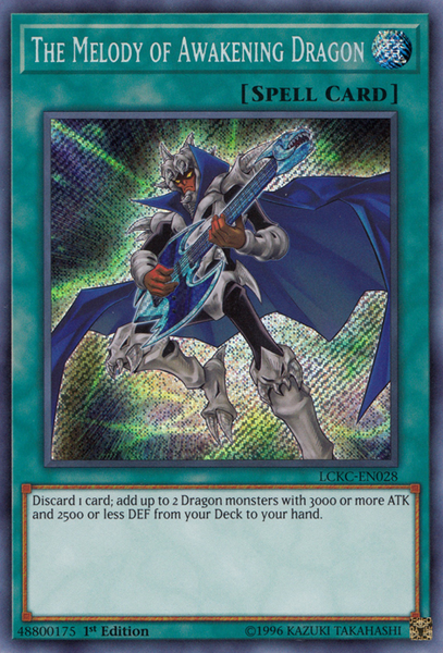 The Melody of Awakening Dragon [LCKC-EN028] Secret Rare - PCA Designer Toys