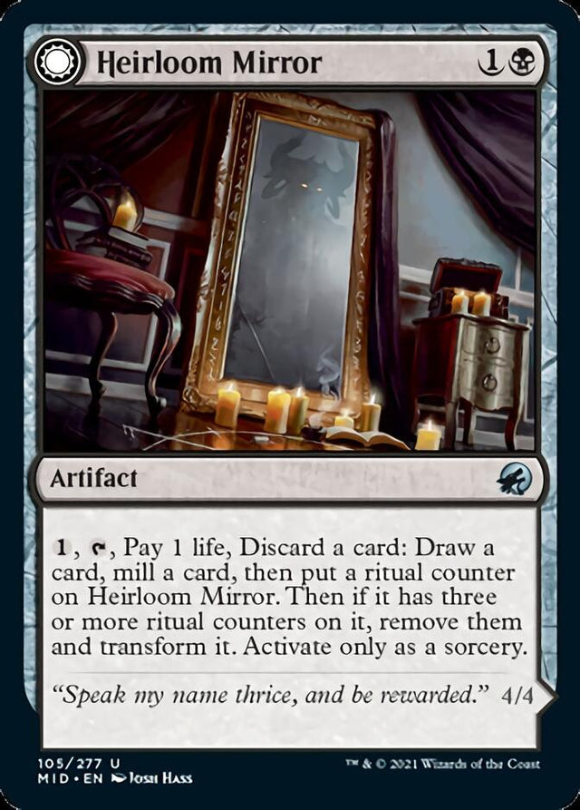 Heirloom Mirror // Inherited Fiend [Innistrad: Midnight Hunt] - PCA Designer Toys