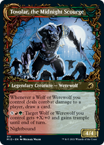 Tovolar, Dire Overlord // Tovolar, the Midnight Scourge (Showcase Equinox) [Innistrad: Midnight Hunt] - PCA Designer Toys