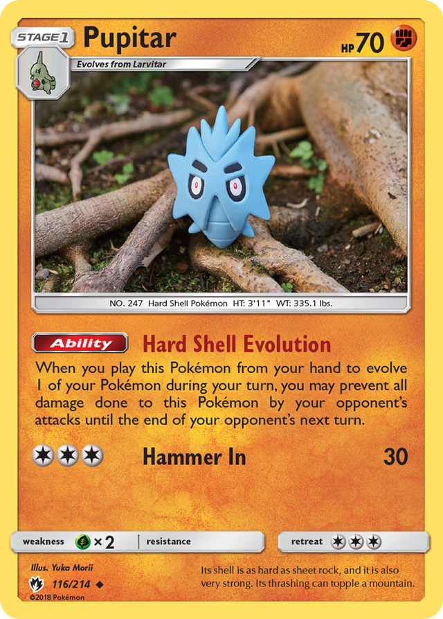 Pupitar (116/214) [Sun & Moon: Lost Thunder] - PCA Designer Toys