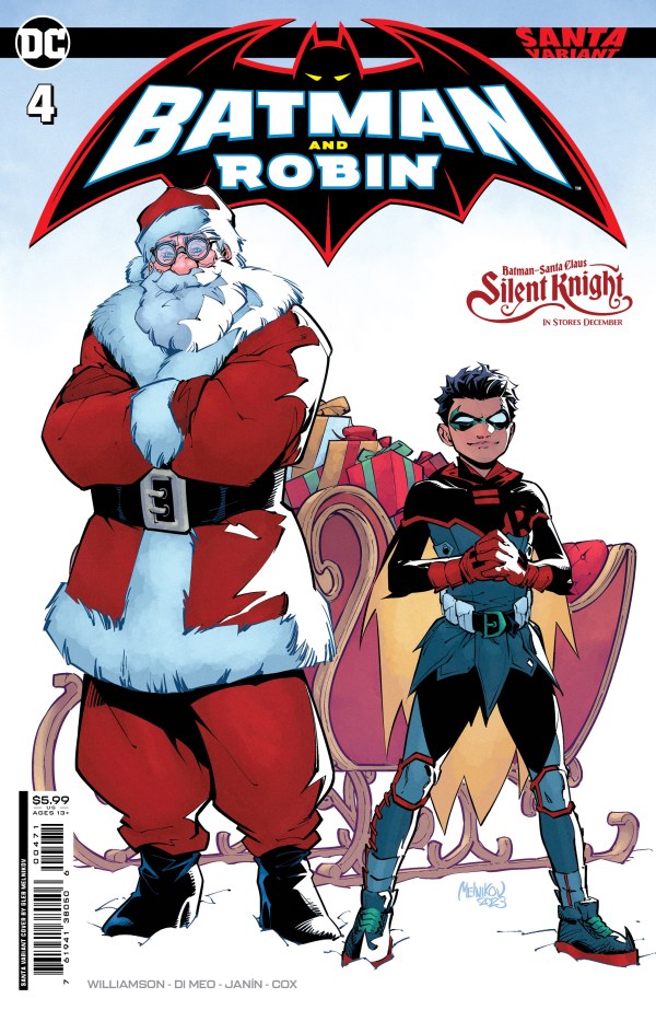 Batman and Robin #4 Cover D Gleb Melnikov Santa Card Stock Variant