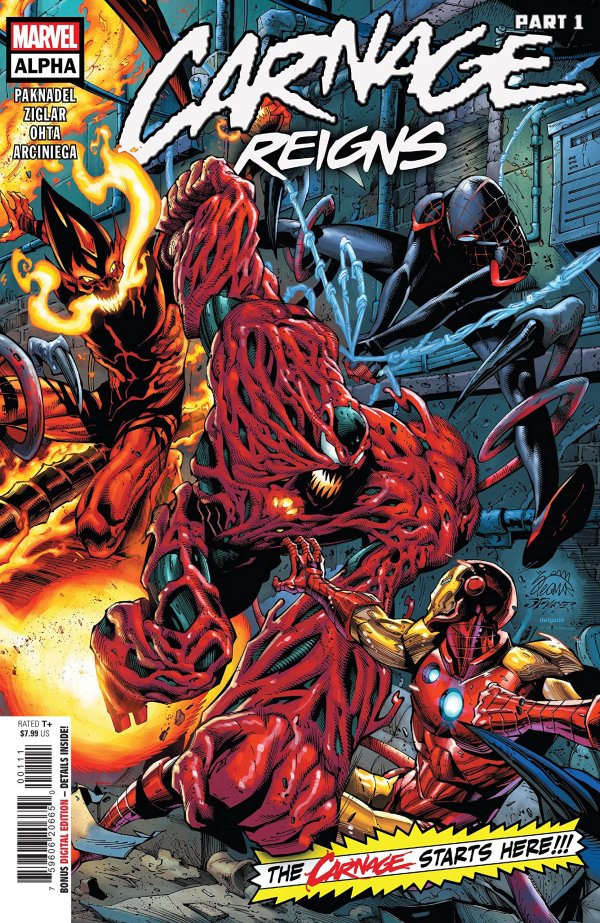 Carnage Reigns: Alpha #1 Main Cover