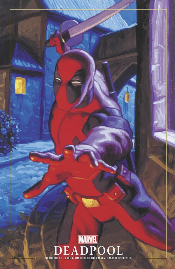 Deadpool #3 Greg and Tim Hildebrandt Deadpool Marvel Masterpieces III Variant