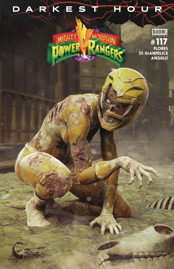 Mighty Morphin Power Rangers #117 Cover B Björn Barends Dark Grid Variant