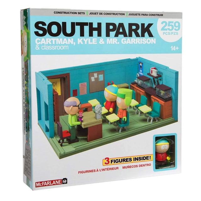 South Park Cartman, Kyle, & Mr. Garrison classroom brick set