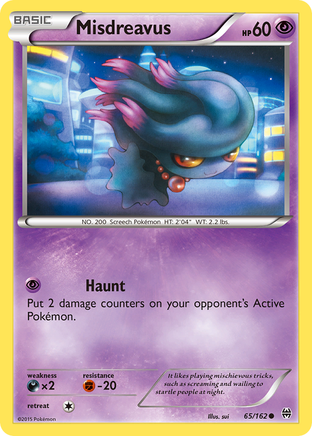 Misdreavus (65/162) [XY: BREAKthrough] - PCA Designer Toys