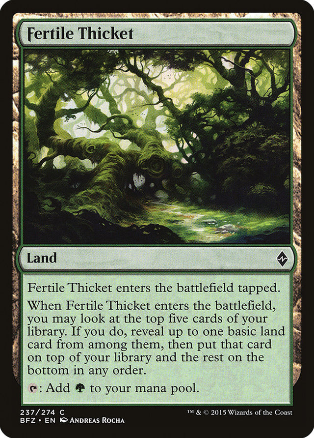 Fertile Thicket [Battle for Zendikar] - PCA Designer Toys
