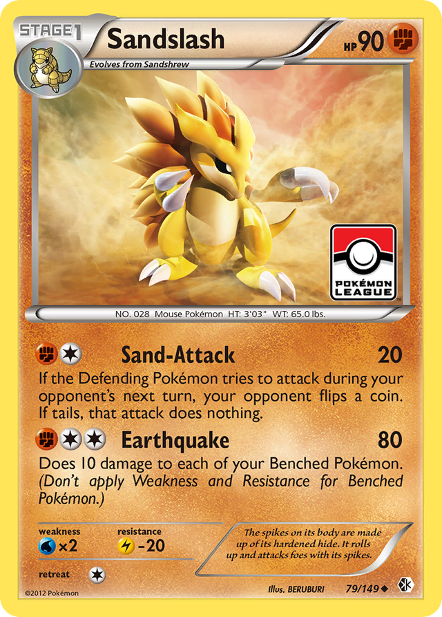 Sandslash (79/149) [Black & White: Boundaries Crossed] - PCA Designer Toys