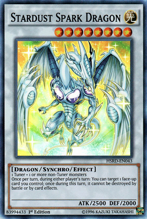 Stardust Spark Dragon [HSRD-EN043] Super Rare - PCA Designer Toys