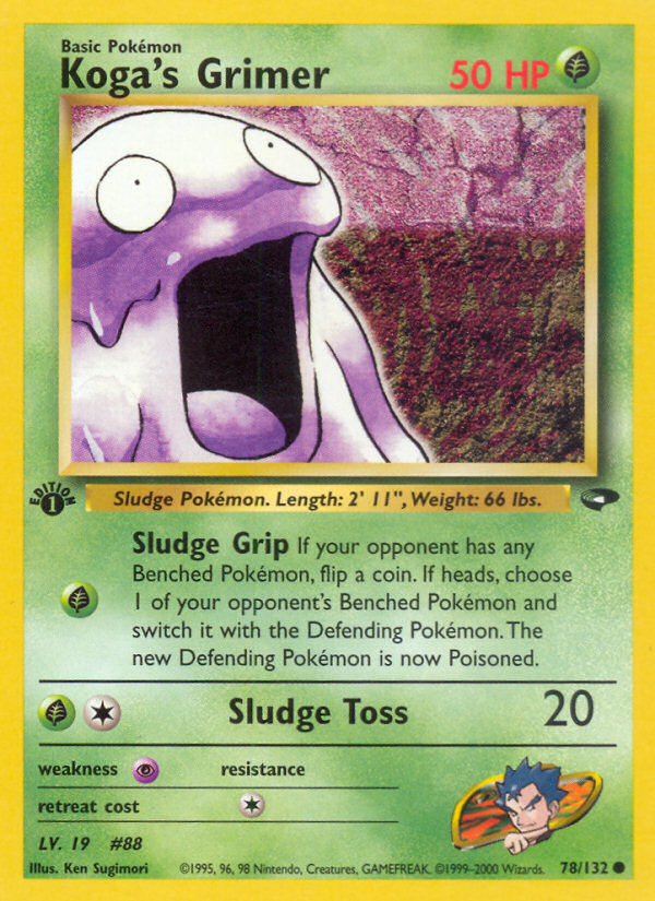 Koga's Grimer (78/132) [Gym Challenge 1st Edition] - PCA Designer Toys