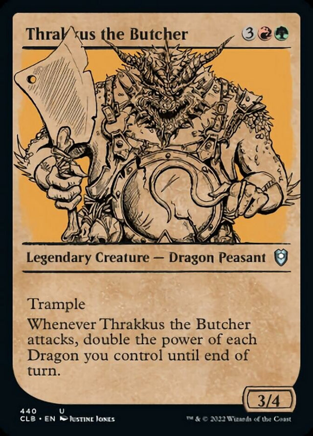 Thrakkus the Butcher (Showcase) [Commander Legends: Battle for Baldur's Gate] - PCA Designer Toys