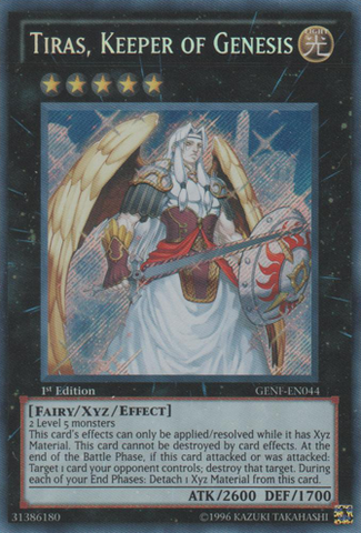 Tiras, Keeper of Genesis [GENF-EN044] Secret Rare - PCA Designer Toys