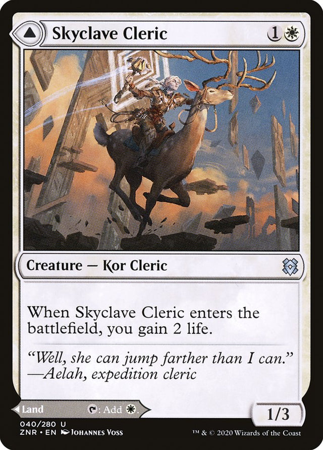 Skyclave Cleric // Skyclave Basilica [Zendikar Rising] - PCA Designer Toys