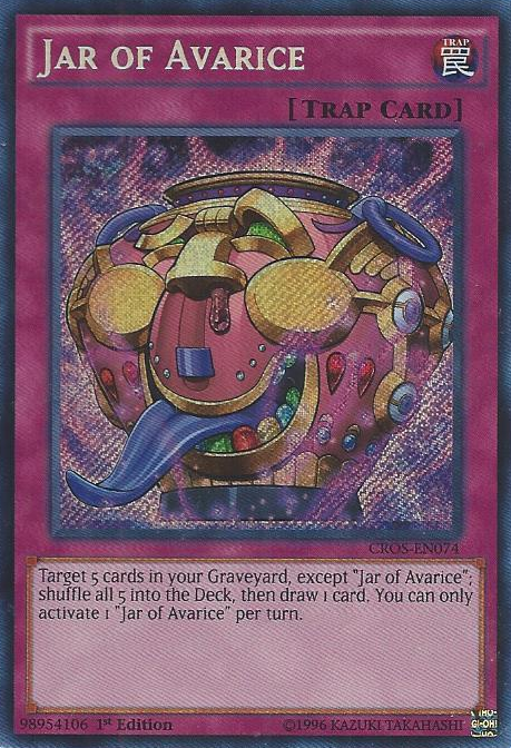 Jar of Avarice [CROS-EN074] Secret Rare - PCA Designer Toys