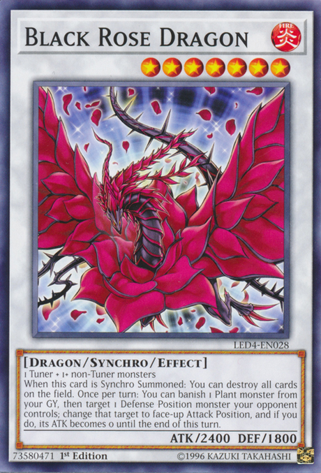 Black Rose Dragon [LED4-EN028] Common - PCA Designer Toys