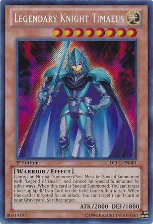 Legendary Knight Timaeus [DRLG-EN001] Secret Rare - PCA Designer Toys