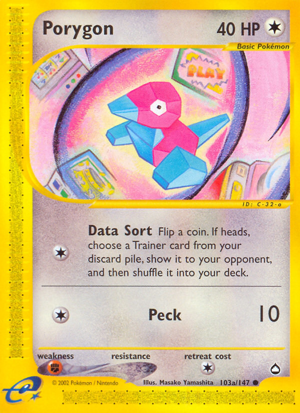 Porygon (103a/147) [Aquapolis] - PCA Designer Toys