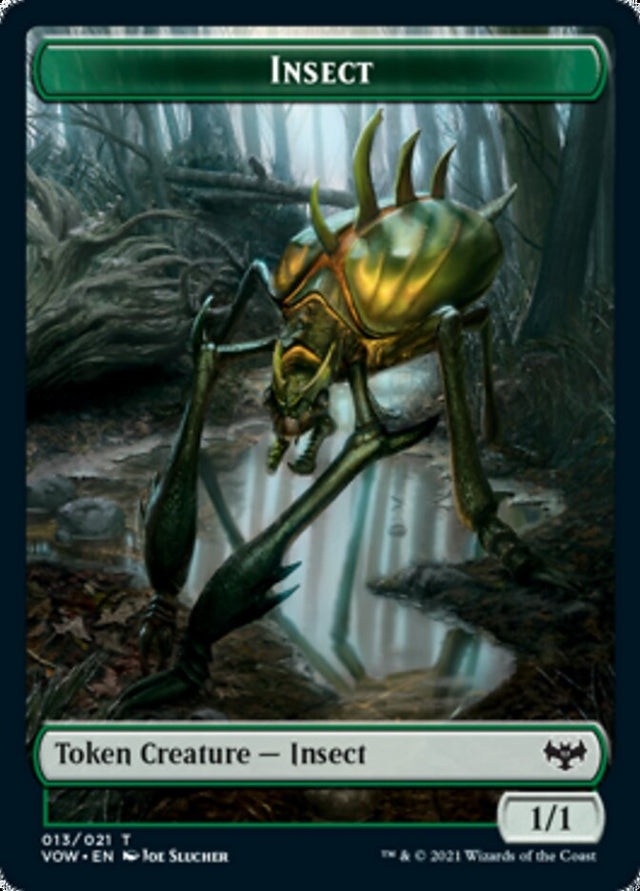 Insect // Spirit (003) Double-sided Token [Innistrad: Crimson Vow Tokens] - PCA Designer Toys