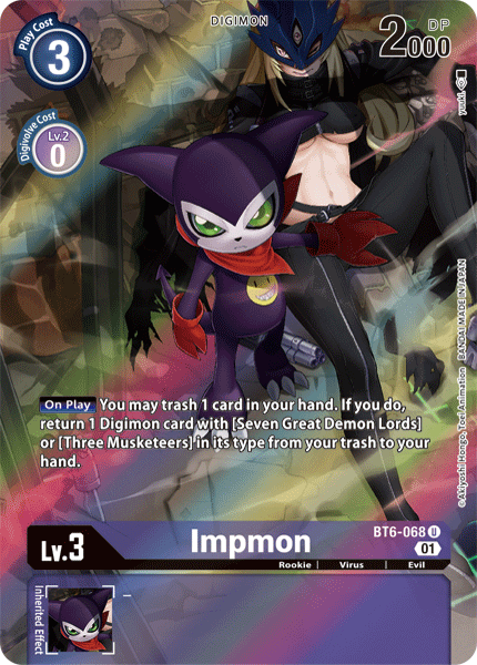 Impmon [BT6-068] (Alternate Art) [Double Diamond] - PCA Designer Toys