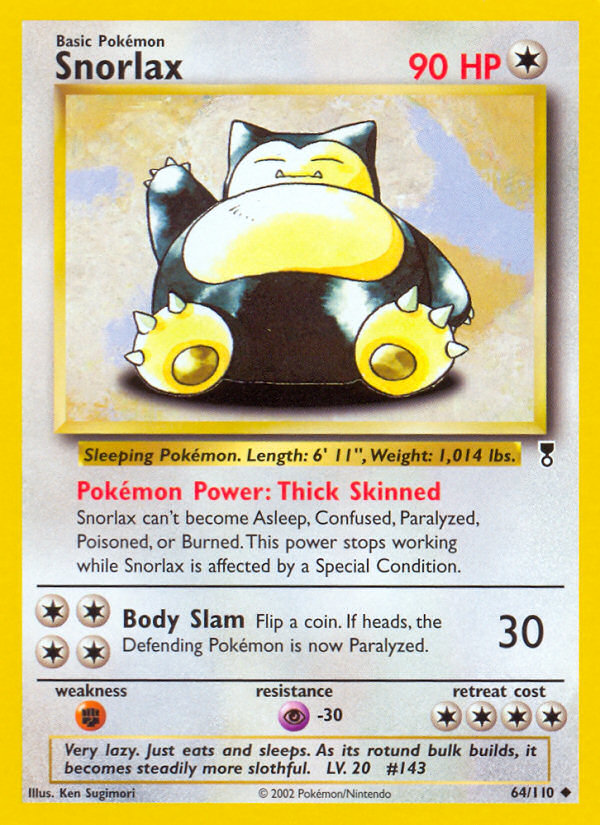 Snorlax (64/110) [Legendary Collection] - PCA Designer Toys